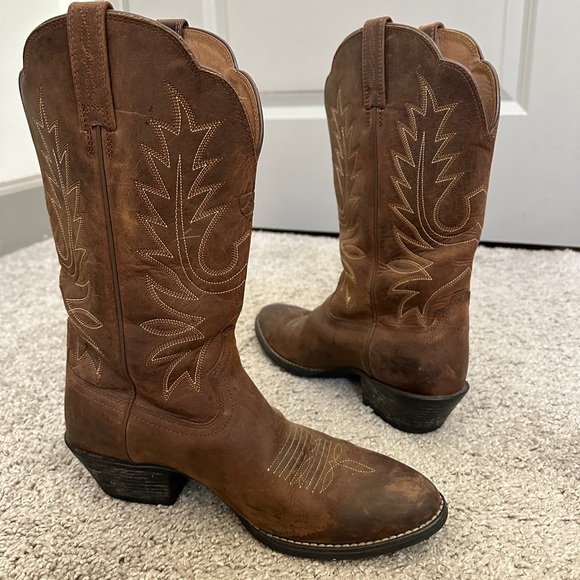 Western Cowboy boots women’s 7C in brown - Picture 2 of 6